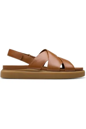Clarks Premium Damskie sandały Aristella Sun, jasnobrązowa skóra, 35 UK, , 38 EU
