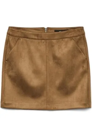 VERO MODA Damska spódnica Vmdonnadina Faux Suede Short Skirt Noos Rock