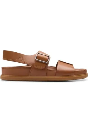Clarks Męskie sandały Torford Strap Flat Sandal, jasnobrązowa skóra, 40 EU, , 42.5 EU