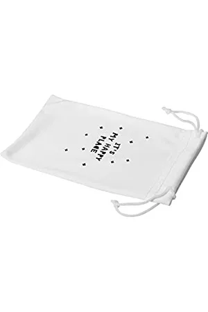 Bonamaison Etui na okulary z cyfrowym nadrukiem, etui na okulary przeciwsłoneczne, 100% bawełna, miękkie i smukłe, ochronne etui na okulary z zamknięciem na sznurek, 1 sztuka, 11 x 19 cm