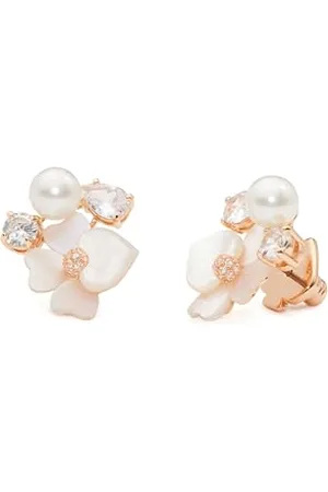 Kate Spade PRECIOUS PANSY KOLCZYKI Biały Multi