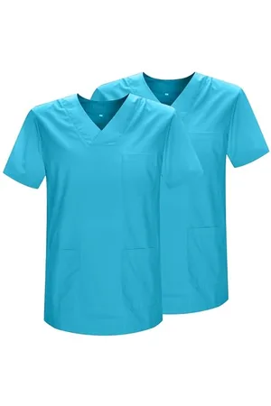 MISEMIYA Opakowanie 2 sztuki - Unisex płaszcz sanitarny mundury sanitarne mundury sanitarne - 2-817, , XL