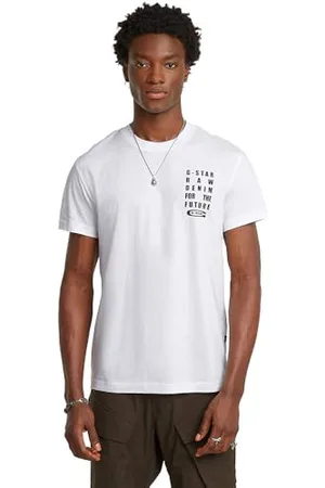 G-Star RAW Męska koszulka z tekstem Chest R T, , XXL