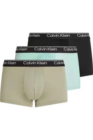 Calvin Klein Męski bagażnik z niskim stanem 3PK 000NB2569A Low Rise Trunk, Multi (BLK, liść palmy STR_BEAU BL, F MAUVE), M, , M