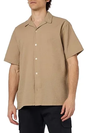 JACK & JONES JOREASTER Palma Seersucker Shirt SS, , XS