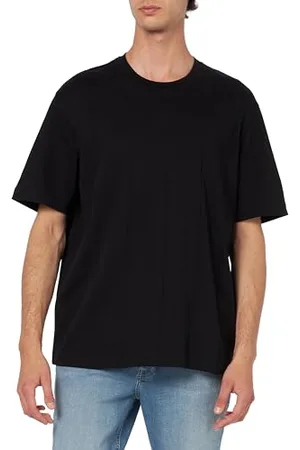 Armani Exchange Męska żakardowa siatka z pionowym logo Ax Oversized Fit Tee T-Shirt, , S