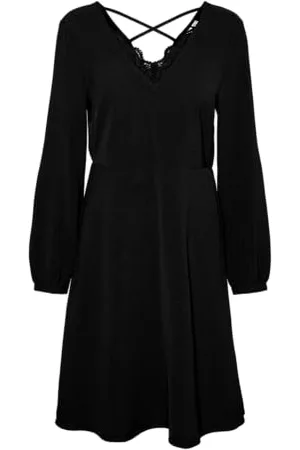 VERO MODA Sukienka damska Vmthea L/S Abk WVN Btq Ga, , M