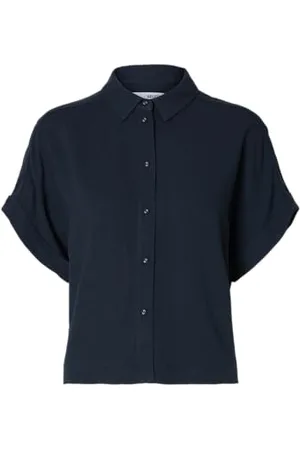 SELECTED Slfviva SS Cropped Shirt Noos, , 34