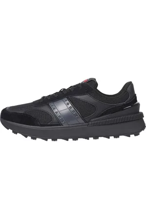 Tommy Hilfiger Męska koszulka TJM TECHNICAL RUNNER ESS Low Top, CZARNA , 44 UK, , 9