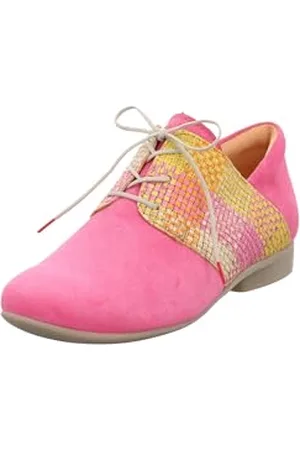 Think! Damen GUAD2 chromfrei gegerbte nachhaltige Halbschuhe, FUXIA/KOMBI 5000