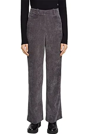 ESPRIT Damskie spodnie 102EO1B303, 010/Anthracite, 34/32