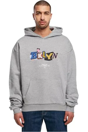 Mister Tee Upscale Brklyn męska bluza z kapturem, z nadrukiem z przodu, oversized fit, , L