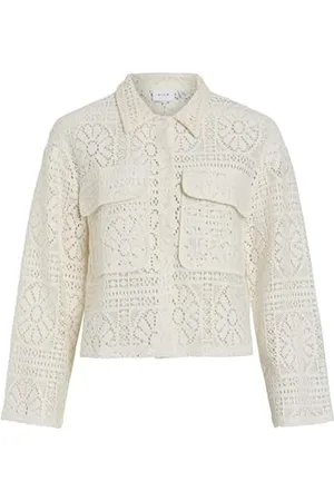 VILA Vimerinda Crochet L/S kardigan/BFS, , S
