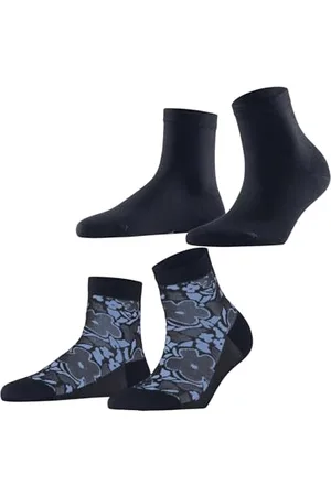 ESPRIT Kobiety Skarpety do trampek Geranium Multipack W Sso bawełna krótkie z wzorem 2 Pak, , 35-38