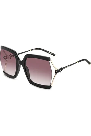 Carolina Herrera Her 0216/G/S Okulary przeciwsłoneczne Black Violet, 61 dla kobiet, , 61