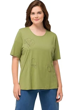 Ulla Popken Damskie duże rozmiary, T-shirty z kwiatowym wzorem, , 46-48