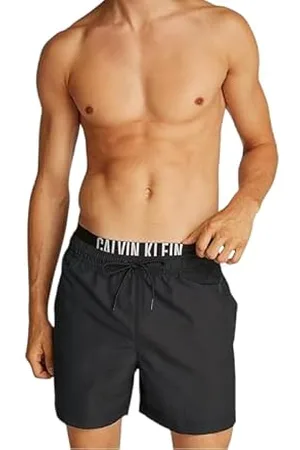 Calvin Klein CK JEANS Męskie spodenki pokładowe M DOUBLE WB, czerwone (Flaming Chili), M, , M