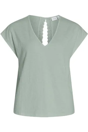 VILA Visyma V-Neck Cap Sleeve Top, , XS