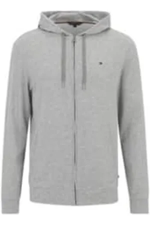 Tommy Hilfiger Męska bluza z kapturem Fz UM0UM03434, L/S, szara, XXL, , XXL