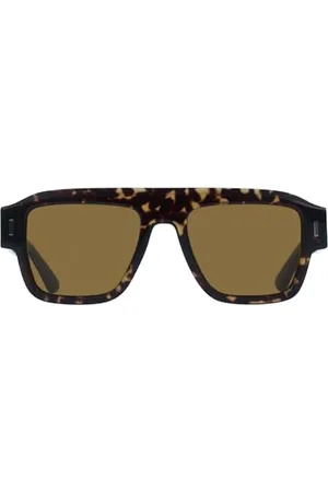 Calvin Klein Męskie okulary przeciwsłoneczne CK25509S - Hawana z jednolitą brązową soczewką, , Rozmiar uniwersalny