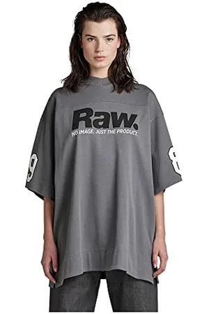 G-Star RAW Koszulka damska 5XL RAW. Tight Mock v T-Shirt, szara (Granite D275-1468), S, , S