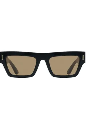 Calvin Klein Okulary przeciwsłoneczne unisex dla dorosłych CK25510S - czarne z jednolitymi brązowymi soczewkami, , rozmiar uniwersalny