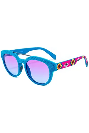 Italia Independent 0900VI-IND-027 okulary przeciwsłoneczne, niebieskie (Azul), 50,0