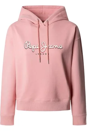 Pepe Jeans Damska bluza z kapturem MADDY, różowa (WASHED PINK), XL, , XL