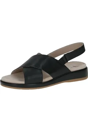 Caprice Damskie 9-28208-44 płaskie sandały, czarne nappa, 38 EU, , 38 EU