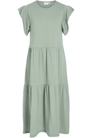 VILA Wizjer S/S Midi Dress - Noos, , XS