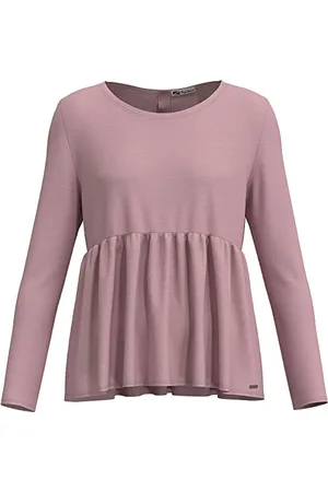 Pepe Jeans Pepe Dżinsy Lourdes LS Koszulki, 308CLOUDY Pink, S Damskie