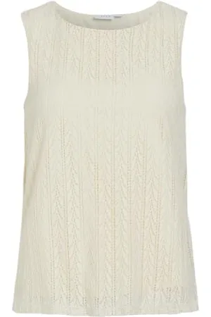 VILA Vigeneva O-Neck S/L Top, , S