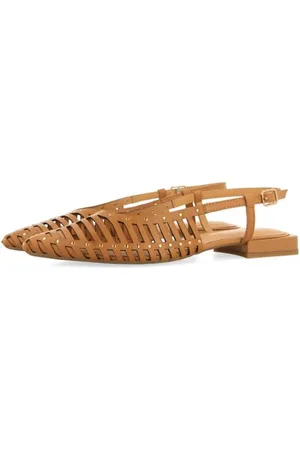 Gioseppo Jericho, płaskie buty Mary Jane damskie, Camel, 40 EU, , 40 EU