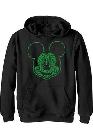 Fifth Sun Dzieci Disney Classic Mickey Micky Shamrocks młodzieżowy sweter z kapturem, , , rozmiar S, , S