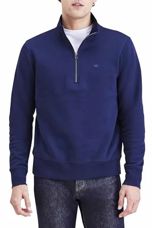 Dockers Quarter Zip Fleece bluza granatowa, , XS