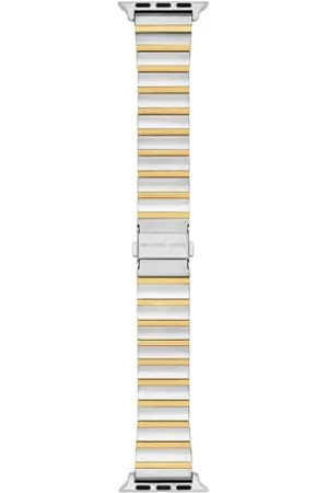 Michael Kors Pasek damski Apple Watch 38 mm 40 mm 41 mm 42 mm 44 mm 45 mm stal szlachetna dwukolorowy, MKS8075E, , Eine Grösse, Casual
