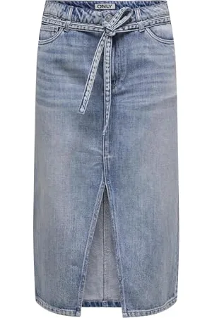 ONLY Onlcady Reg Belt DNM Midi Skirt Bj333, , M