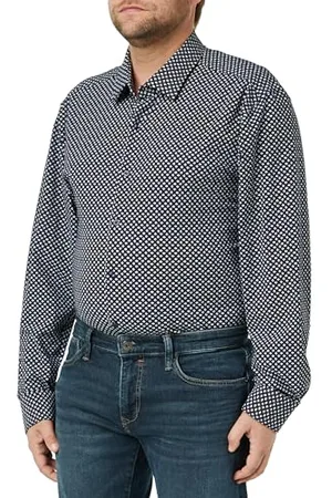 HUGO BOSS Męska koszulka, granatowa 413, 38, , 38