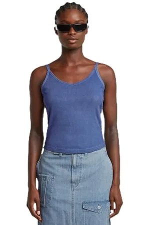 G-Star Damska koszulka typu spaghetti Strap Rib Top Wmn, , L