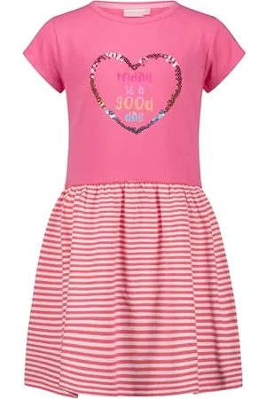Salt & Pepper BY KIDS PARK Girls Jersey Dress Sequin Hear, , 128