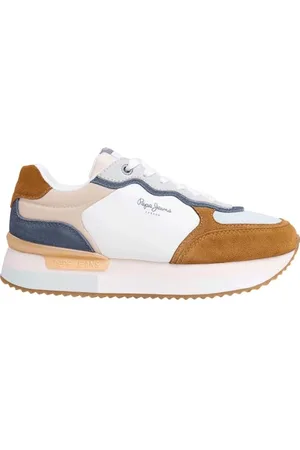 Pepe Jeans Damskie trampki RUSPER CLASS, brązowe (koniak brązowy), 4 UK, , 4 UK