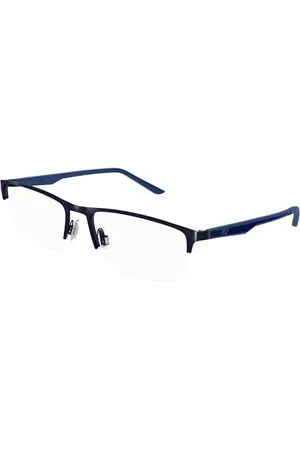 PUMA INTNL PU0373O-002 58 metalowa ramka optyczna, matowa solidna bluette, , 58