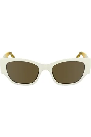 Karl Lagerfeld Unisex KLJ6168S okulary przeciwsłoneczne, błyszczące, białe, rozmiar uniwersalny, , jeden rozmiar
