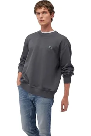 Mavi Męska bluza z okrągłym dekoltem, asfalt, XL, , XL