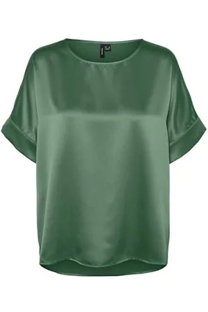 VERO MODA VMCMERLE 2/4 O-Neck Top WVN GA NOOS CUR, , 54