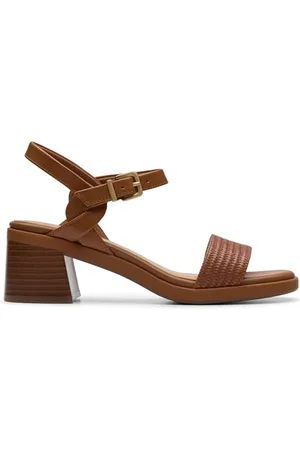 Clarks Premium Damskie sandały Jaylan Ray, Tan Interest, 5,5 UK, , 38.5 EU