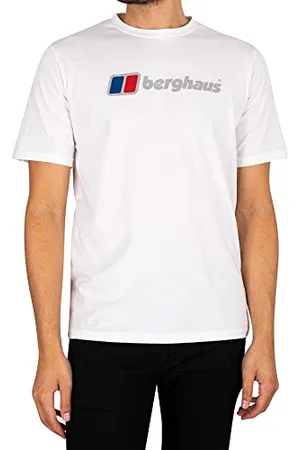 Berghaus Męski Organic Big Clslgo T-shirt, Pure White, XS