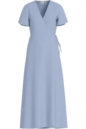 VILA Vilovie S/S Wrap Maxi Dress, , 42
