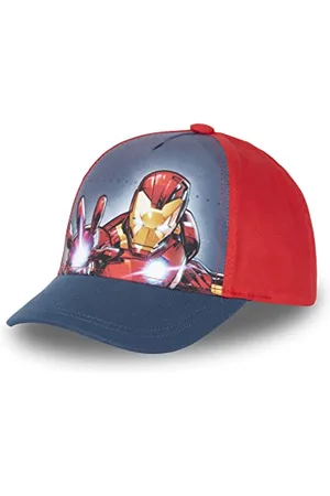 Marvel IRO8 Czapka baseballowa, czerwona/czarna, 52 chłopięca