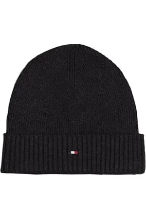 Tommy Hilfiger Męska czapka bawełniana z flagą TH PIMA AM0AM12796 czapka, szara (antracytowa), jeden rozmiar, , Rozmiar uniwersalny